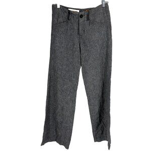Pilcro Anthropologie Women 0 Linen Wide Leg Pants Trouser Bohemian Minimalist